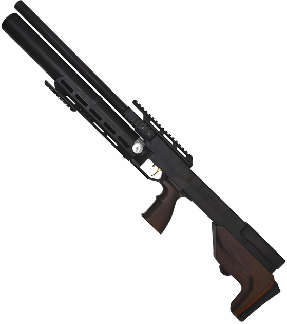 Пневматична гвинтівка PCP Zbroia Sapsan Tactical 550/300 (4.5мм, 35 Дж, коричневий) + Оптика 4х32 + Чехол + Кулі - зображення 2