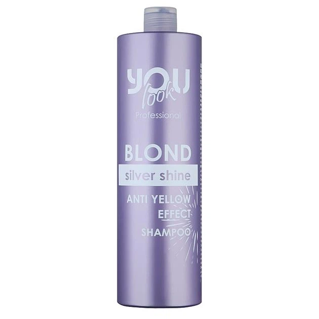 Шампунь серебристый для нейтрализации желтизны волос You look Professional Silver Shine Shampoo 250 мл - Фото 1 Шампунь серебристый для нейтрализации желтизны волос You look Professional Silver Shine Shampoo 250 мл - изображение 1