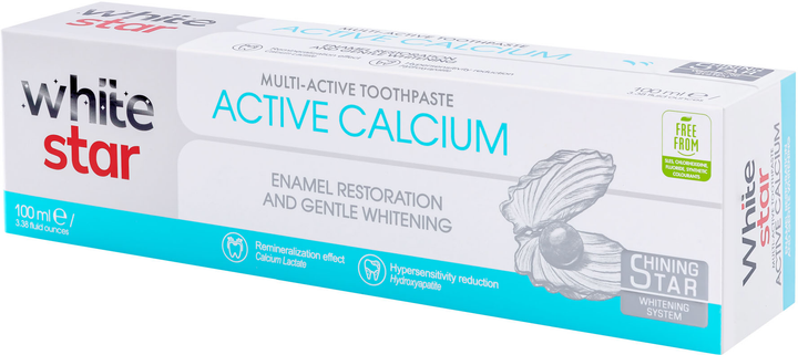 Мультиактивная зубная паста White Star Active Calcium 100 мл (3800237400294) - изображение 2
