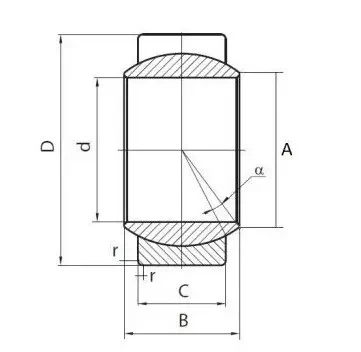 Подшипник ШСП10 (GE 10 ES/K) BEL размеры 10*20*9 - изображение 2