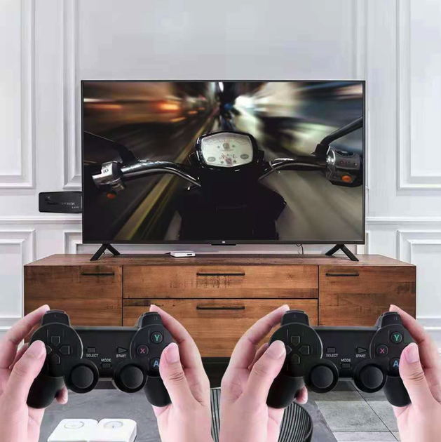 Игровая консоль HDMI Game Stick Lite M8 4K Ultra HD с беспроводными джойстиками Версия 128G - изображение 4