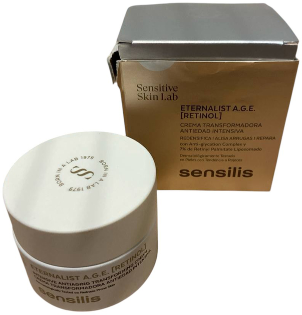 Крем для обличчя Sensilis Eternalist Age Retinol Transforming Anti-Ageing 50 мл (8428749849803) (955555908428376) - Уцінка - зображення 2