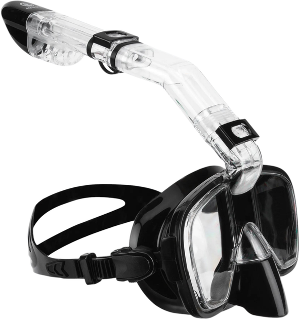 Набір для снорклінгу Aquastic SMFK-01LC S/M Black (5904823002560) - зображення 4