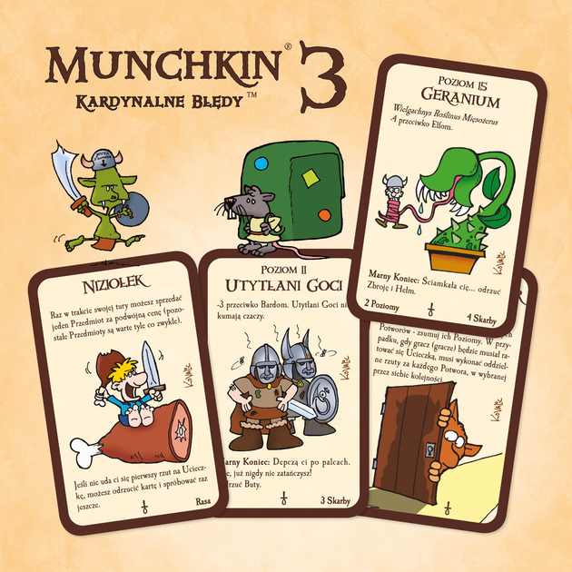 Додаток до гри Black Monk Munchkin 3 - Кардинальні помилки (5901549119442) - зображення 4