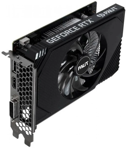 Відеокарта Palit PCI-Ex GeForce RTX 3050 StormX 6GB GDDR6 (96bit) (1470/14000) (DisplayPort, HDMI, DVI) (NE63050018JE-1072F) - зображення 4
