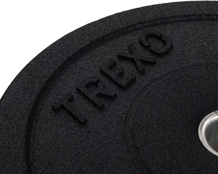 Диск олімпійський Trexo TRX-BMP015 15 кг Black (5904823009934) - зображення 3