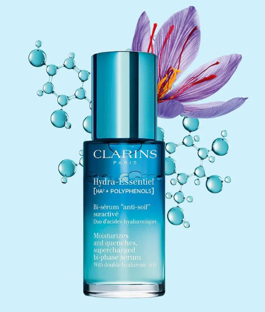 Увлажняющая двухфазная сыворотка для лица Clarins Hydra-Essentiel 30ml - изображение 7