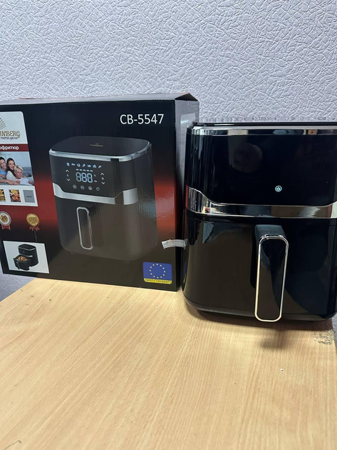 Многофункциональный аэрогриль Crownberg CB-5547 1400 Вт, 5 л, мощная мультипечь, воздушная фритюрница - изображение 2