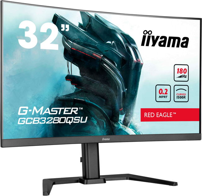 Монітор 31.5" iiyama G-Master Red Eagle GCB3280QSU-B2 - зображення 2