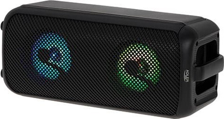 Портативна колонка Adler AD1903 Bluetooth з радіо та функцією караоке Black (5905575904126) - зображення 4