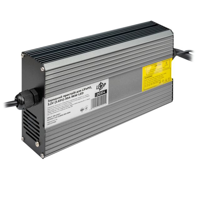 Зарядний пристрій для акумуляторів LiFePO4 3.2V (3.65V)-30A-96W-LED - зображення 2