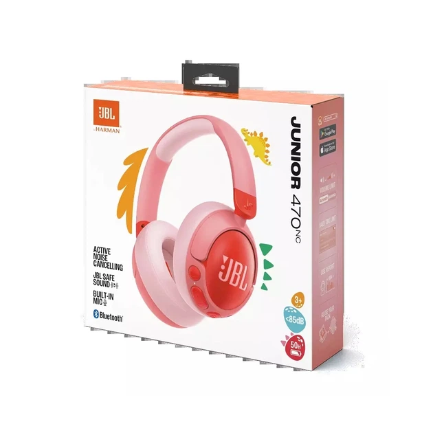 Наушники JBL JR 470 NC Pink (JBLJR470NCPIK) - Фото 9 Наушники JBL JR 470 NC Pink (JBLJR470NCPIK) - изображение 9