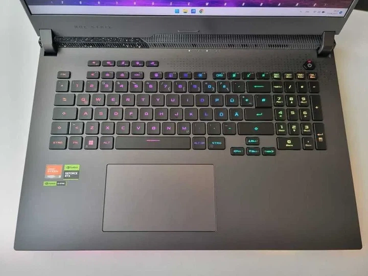 Ноутбук Asus ROG STRIX G17 R7 6800H/RTX 3070TI/RAM 16GB/SSD 1TB/QHD 240Hz Б\В - зображення 4