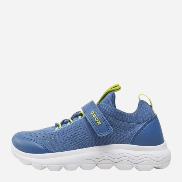 Buty sportowe chłopięce z białą podeszwą Geox J26H7C06KBC-C4B2K 34 Niebieskie z jasnozielonym (8056206066601) - obraz 3