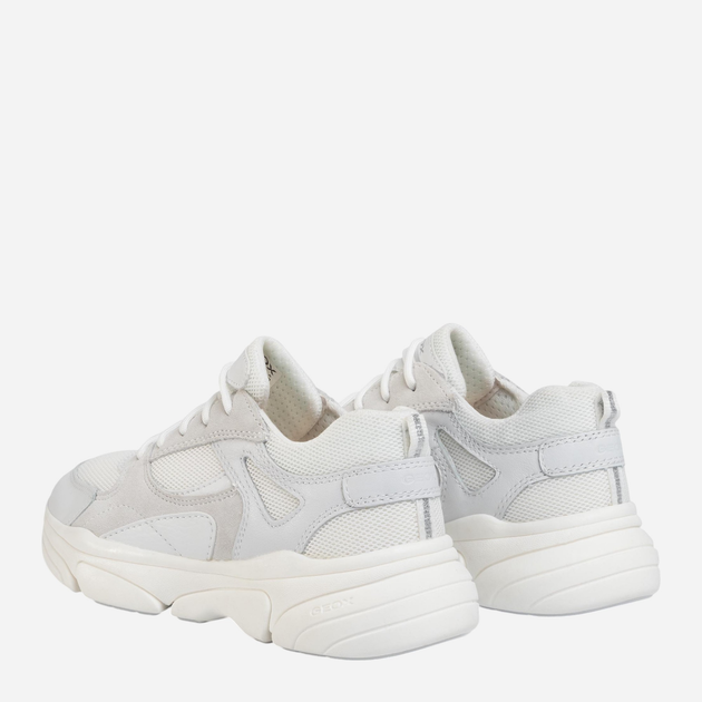 Buty sportowe dziecięce dla dziewczynki z białą podeszwą Geox J02BGD08514-C1000 31 Białe (8054730389326) - obraz 3