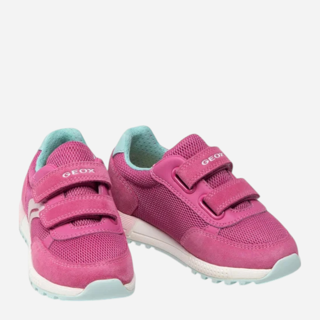 Sneakersy dziecięce dla dziewczynki na rzepy Geox J15AQA01422-C8471 34 Fuksja (8050036534507) - obraz 3
