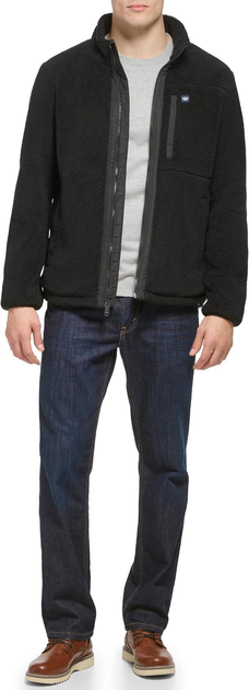 Зимова куртка-шерпа Dockers by Levi's Zip Front Sherpa Fleece Jacket Color: Black 2XL - изображение 5