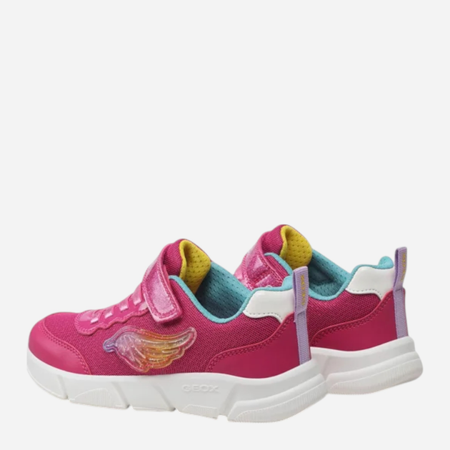 Buty sportowe dziecięce dla dziewczynki świecące LED Geox J35DLD0AS54-C8238 30 Fuksja (8056206068537) - obraz 4