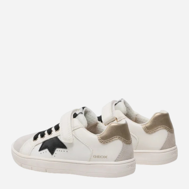 Sneakersy dziecięce dla dziewczynki na rzepy Geox J35DWA08554-C0588 30 Białe (8056206068803) - obraz 5