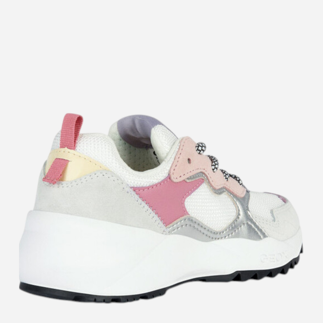 Buty sportowe młodzieżowe dziewczęce Geox J35GTA01122-C1364 38 Białe (8056206207875) - obraz 4