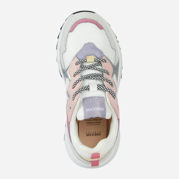 Buty sportowe młodzieżowe dziewczęce Geox J35GTA01122-C1364 38 Białe (8056206207875) - obraz 5