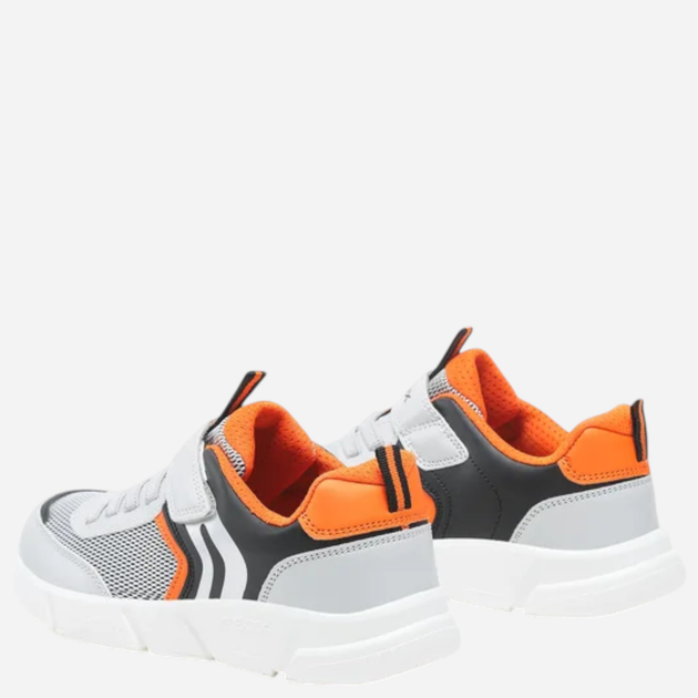 Buty sportowe młodzieżowe chłopięce z białą podeszwą Geox J16DMA0CET9-C0036 37 Szare (8050036977939) - obraz 4