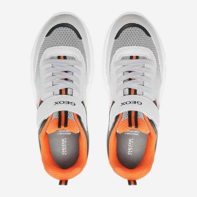 Buty sportowe młodzieżowe chłopięce z białą podeszwą Geox J16DMA0CET9-C0036 36 Szare (8050036977922) - obraz 5