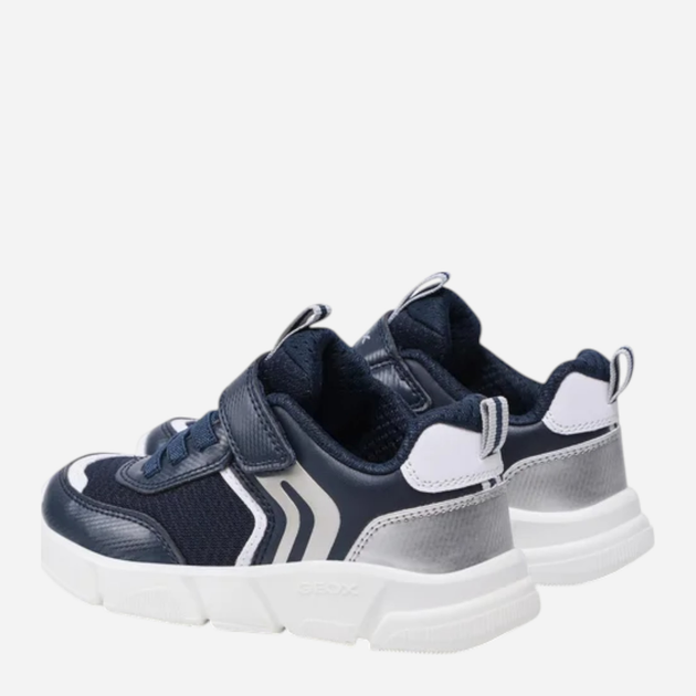 Buty sportowe chłopięce z białą podeszwą Geox J16DMA0CE14-C0673 29 Granatowe (8050036460202) - obraz 4