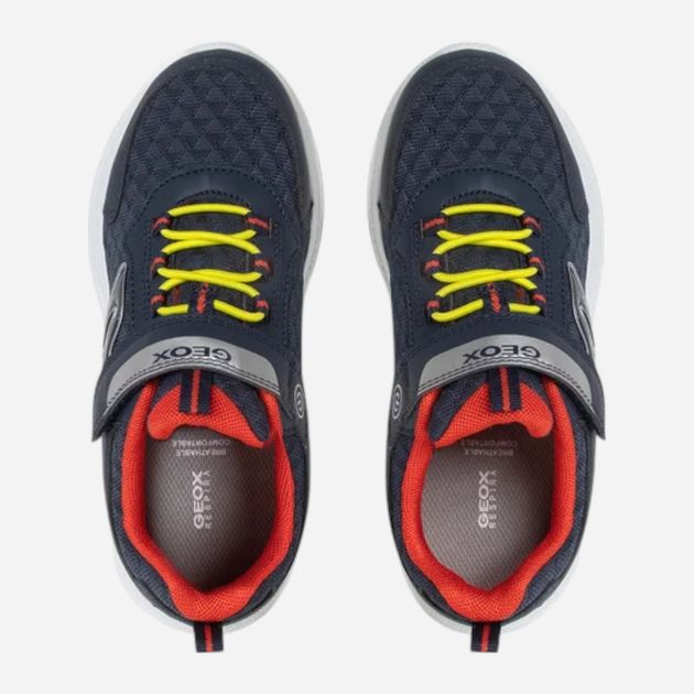 Buty sportowe chłopięce świecące LED Geox J25GBB014CE-C0659 28 Granatowe (8050036542588) - obraz 4