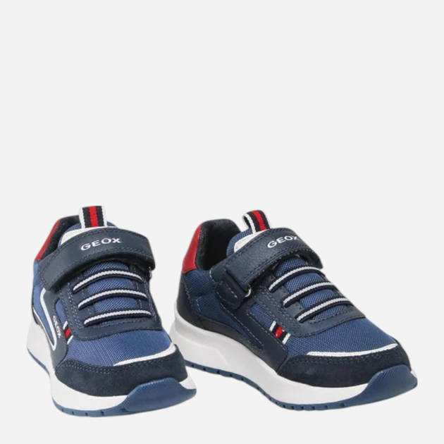 Buty sportowe chłopięce Geox J25GMB014ME-C0735 30 Granatowe z białym i czerwonym (8050036594617) - obraz 3