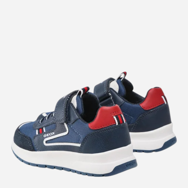 Buty sportowe chłopięce Geox J25GMB014ME-C0735 30 Granatowe z białym i czerwonym (8050036594617) - obraz 4