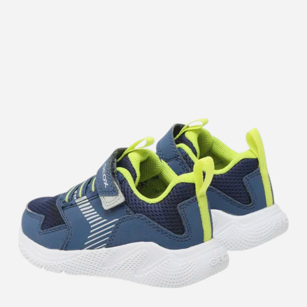 Buty sportowe chłopięce na rzepy Geox J26GBA0CE14-C4B2K 25 Niebieskie (8050036983091) - obraz 4