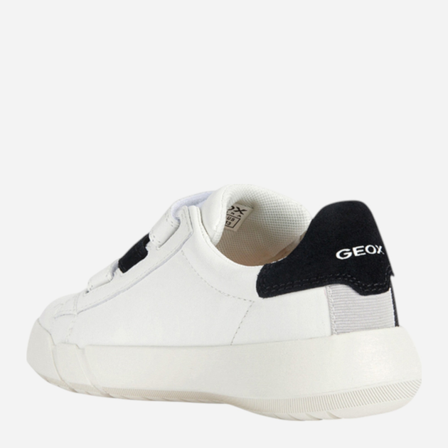 Buty sportowe chłopięce na rzepy Geox J35GWB085BC-C0404 32 Białe (8056206078413) - obraz 3