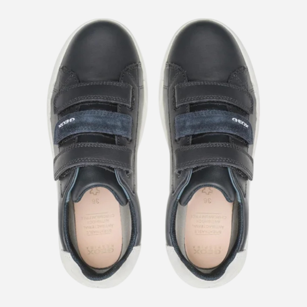 Buty sportowe młodzieżowe chłopięce z białą podeszwą Geox J35GWB08554-C4211 37 Granatowe (8056206078703) - obraz 5