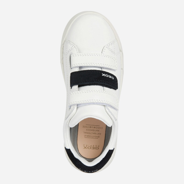 Buty sportowe chłopięce na rzepy Geox J35GWB085BC-C0404 32 Białe (8056206078413) - obraz 4