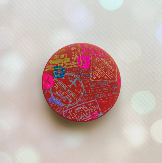 Держатель для смартфона/планшета попсокет Popsocket Красный :: Путешествия. Штампы (принт 316) - Фото 1 Держатель для смартфона/планшета попсокет Popsocket Красный :: Путешествия. Штампы (принт 316) - изображение 1