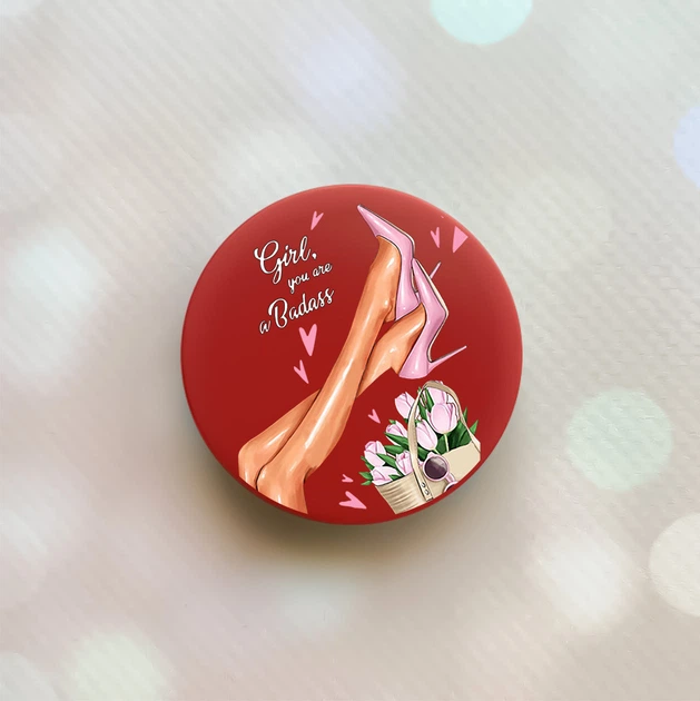 Держатель для смартфона / планшета попсокет Popsocket Красный :: Ножки (принт 62) - Фото 1 Держатель для смартфона / планшета попсокет Popsocket Красный :: Ножки (принт 62) - изображение 1