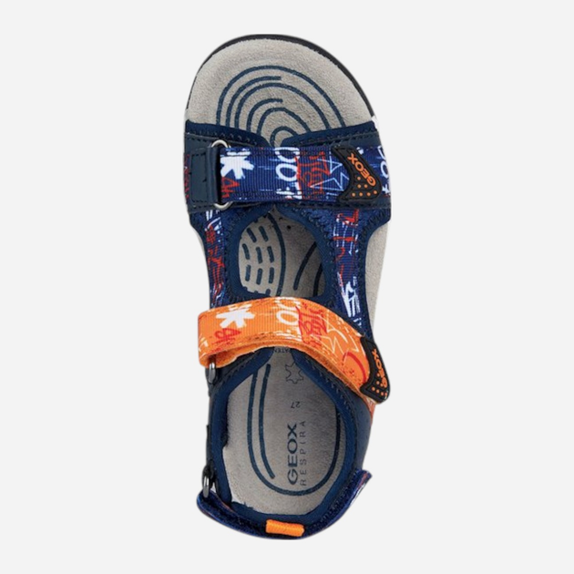 Sandały chłopięce Geox J350RB01454-C0820 38 Granatowe z pomaranczowym (8056206083721) - obraz 5