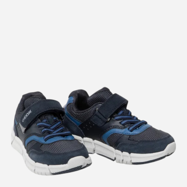 Buty sportowe chłopięce z białą podeszwą Geox J259BA01422-CF44M 33 Granatowe (8050036551719) - obraz 3