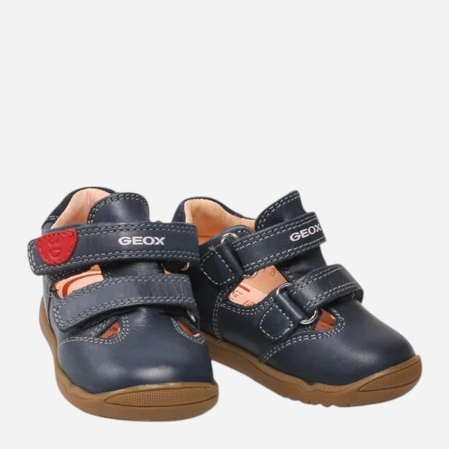 Sandały chłopięce skórzane Geox B254NA0CL22-C4002 25 Granatowe (8050036514219) - obraz 4