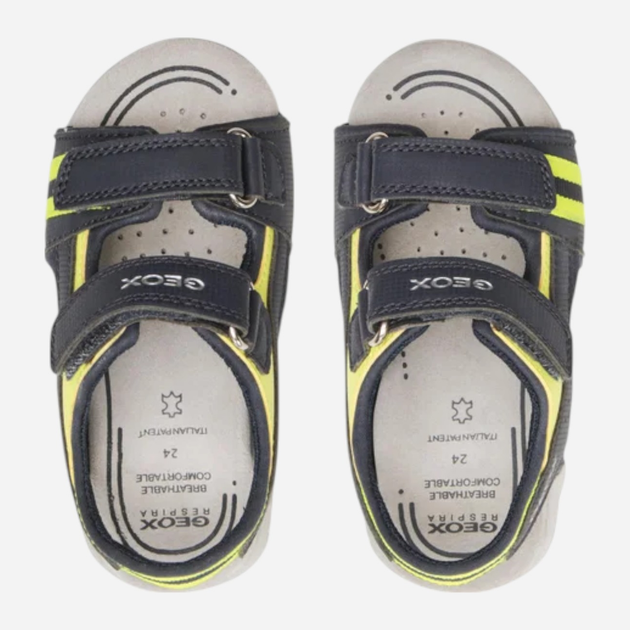 Дитячі сандалії для хлопчика Geox B3559C000CE-C4502 24 Сірі (8050036959782) - зображення 5