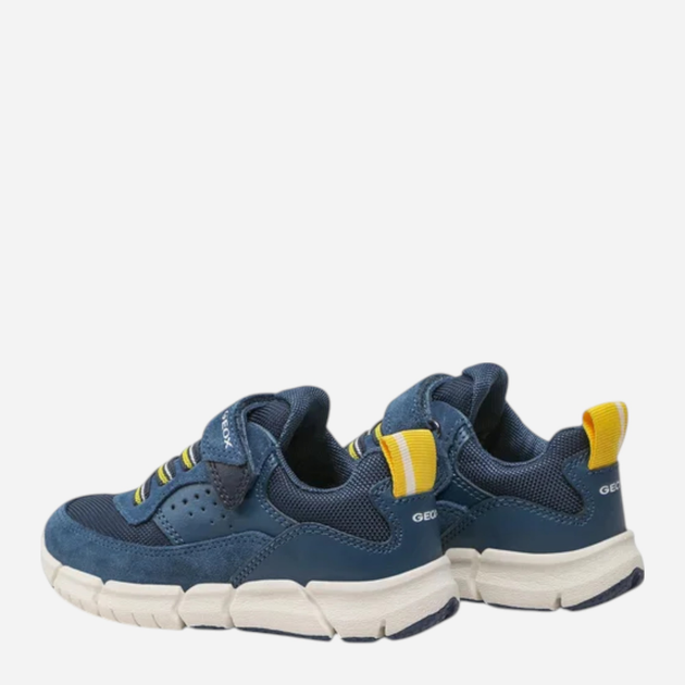 Buty sportowe młodzieżowe chłopięce na rzepy Geox J359BB0FU22-C4KF4 35 Niebieskie (8056206091375) - obraz 4