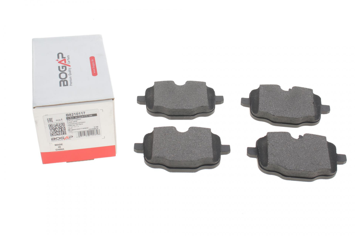 Колодки гальмівні задні BMW 5 F10/F11/6 F12/F13/ 7 G11/G12/X5 G05/X6 G06/X7 G07 10- B8210117 BOGAP - зображення 1