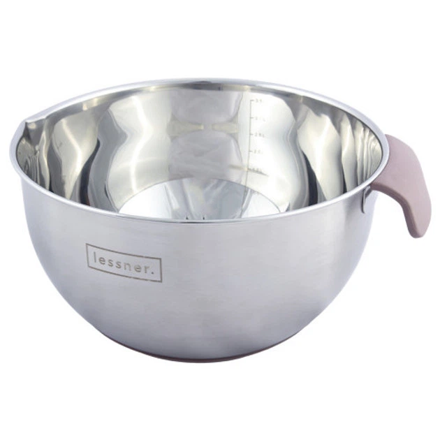 Миска для змішування Lessner 55900-22 22 см 3.7 л срібляста – купити ...