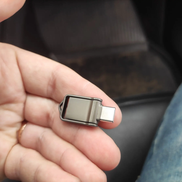 Флешка двостороння на 64GB, USB/Type-C/USB флешка для комп'ютера телефону (L) - зображення 3