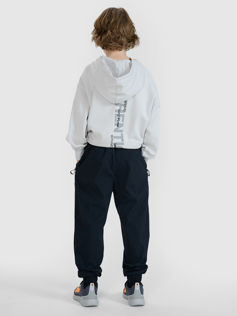 Spodnie dresowe młodzieżowe chłopięce joggery 4F 4FJWSS25TTROM1136-20S 158 cm Czarne (5905700500827) - obraz 4