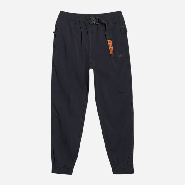 Spodnie dresowe chłopięce joggery 4F 4FJWSS25TTROM1136-20S 122 cm Czarne (5905700500759) - obraz 7