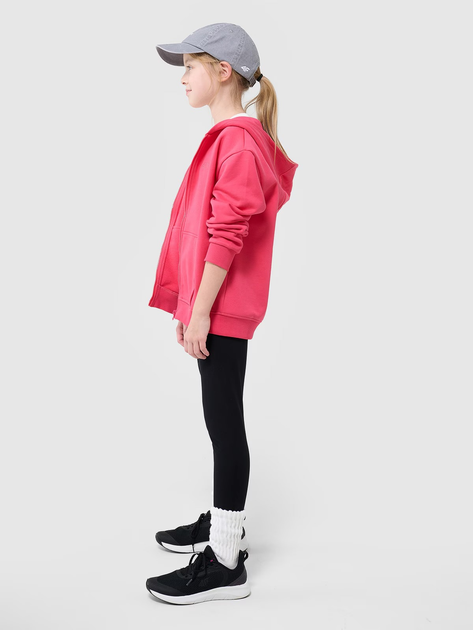 Legginsy dziecięce dla dziewczynki sportowe 4F 4FJWMM00TTIGF220-20S 134 cm Czarne (5905700426332) - obraz 5