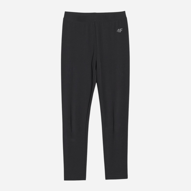 Legginsy młodzieżowe dziewczęce sportowe 4F 4FJWMM00TTIGF220-20S 152 cm Czarne (5905700426288) - obraz 6