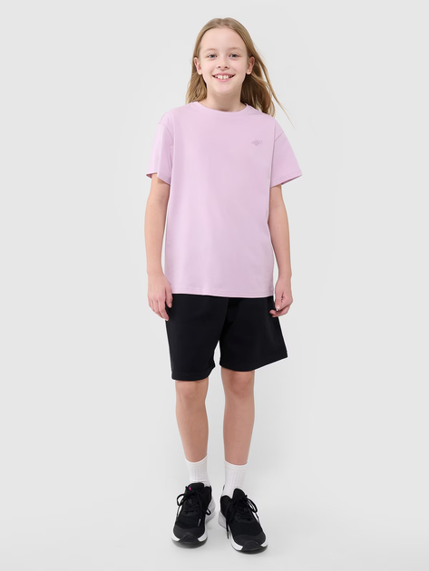 Spodenki dziecięce dla dziewczynki 4F 4FJWMM00TSHOF630-20S 122 cm Czarne (5905700425311) - obraz 3